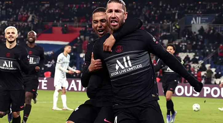 Ramos scores first PSG goal as leaders eventually see off Reims 