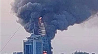 Landmark Sudan skyscraper engulfed in flames