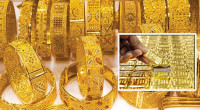 Gold prices drop by Tk1,284 per bhori