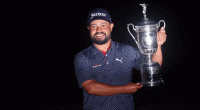 JJ Spaun claims first major at rain-soaked US Open