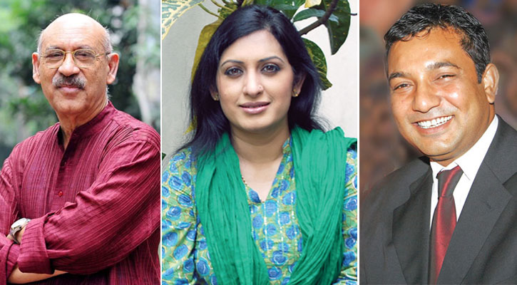 আবুল হায়াত, বিপাশা হায়াত ও তৌকীর আহমেদ (ছবি: সংগৃহীত)