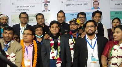 শিল্পী সংঘের নির্বাচনে জয়ী নাসিম-রওনক