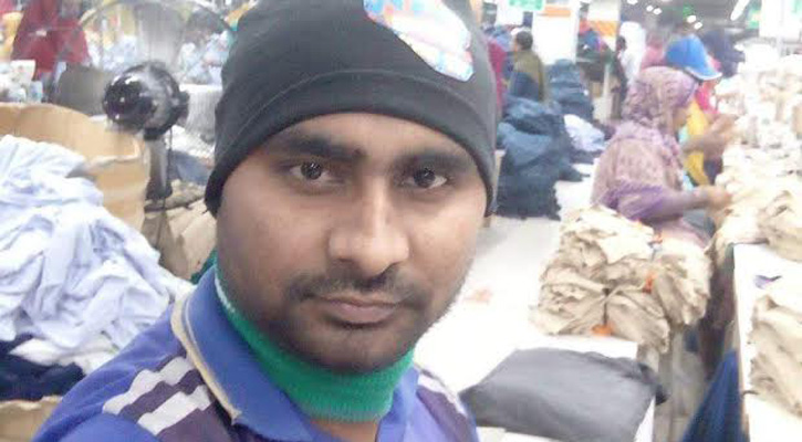 পোশাক কারখানায় চাকরি করে সংসার চালাতেন খলু