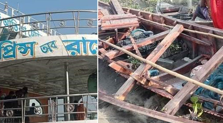 লঞ্চের ধাক্কায় নৌকা ডুবে দুই জেলে নিখোঁজ, ভাঙচুর-লুট