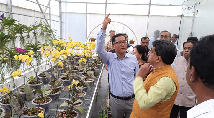 আগরতলার অক্সিজেন পার্কে অর্কিডরিয়ামের উদ্বোধন মুখ্যমন্ত্রীর