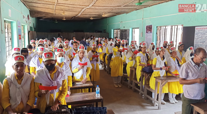 বাল্যবিয়ে প্রতিরোধে নোয়াখালীতে শপথ নিলো দুই শতাধিক স্কুলছাত্রী