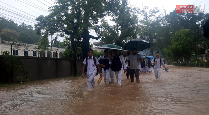 বান্দরবানে টানা বৃষ্টিতে দুর্ভোগ, নিম্নাঞ্চল প্লাবিত