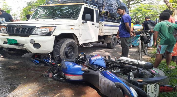 জীবননগরে ট্রাক-মোটরসাইকেল সংঘর্ষে কিশোর নিহত