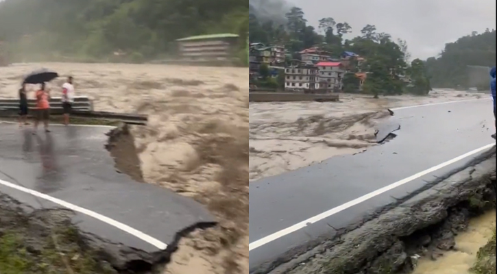সিকিমে তিস্তার বাঁধ ভাঙল, উত্তরাঞ্চলে বড় বন্যার আশঙ্কা