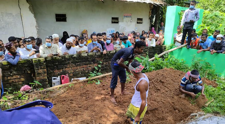 সাভারে দাফনের ২২ দিন পর ব্যবসায়ীর মরদেহ উত্তোলন 