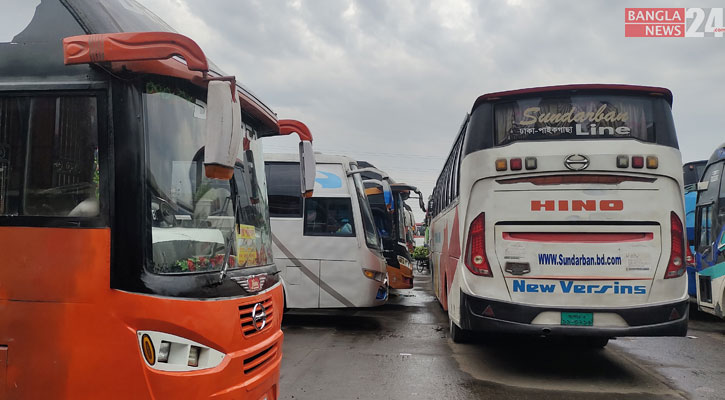 অবরোধে গাবতলী থেকে ছেড়ে যায়নি দূরপাল্লার বাস