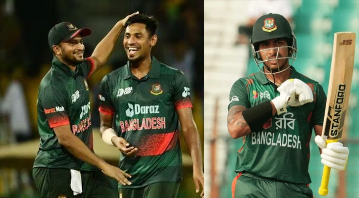 শেষ দুই ম্যাচের স্কোয়াডে সাকিব-মোস্তাফিজ-সৌম্য
