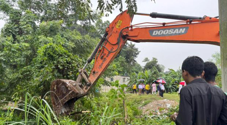 দখলমুক্ত হলো ৫ কিলোমিটার খাল