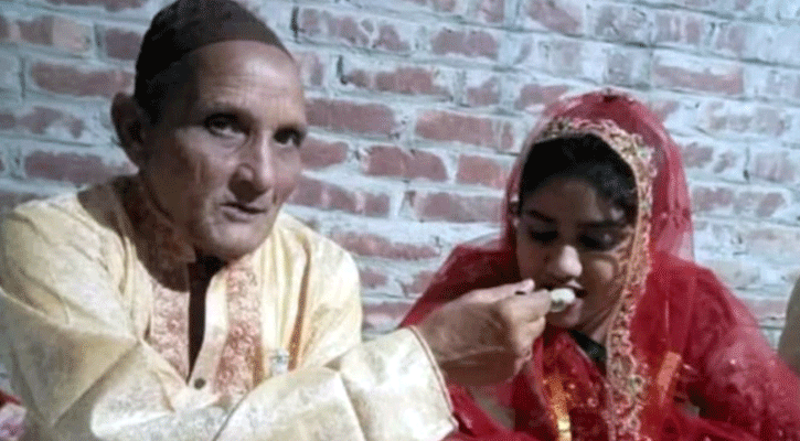 ৬৬ বছরের বৃদ্ধকে বিয়ে করলেন ২২ বছরের তরুণী 