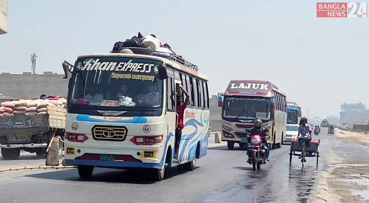 উত্তরের মহাসড়কে বাড়ছে গাড়ির চাপ, নেই যানজট