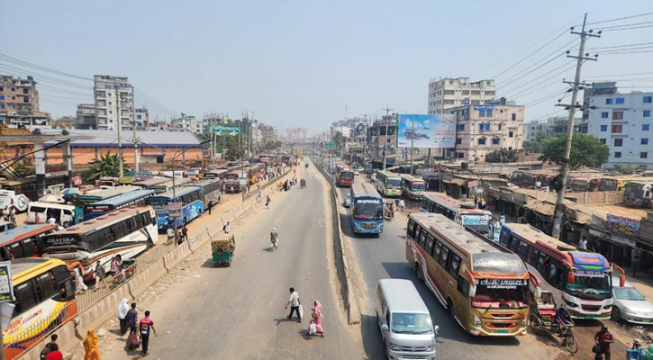 সাভারে স্বস্তির ঈদযাত্রা