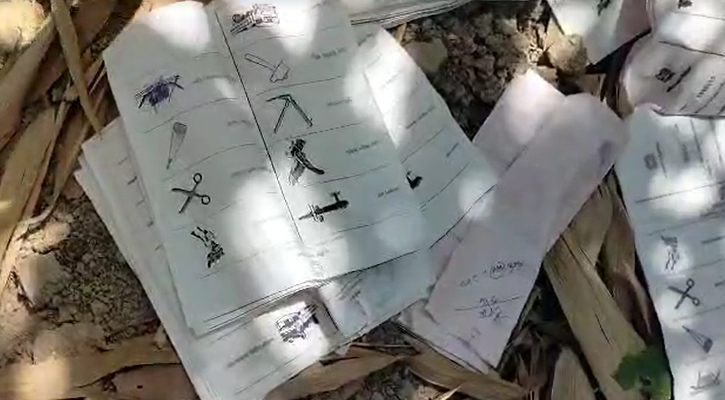 ডিসির বাংলোর জঙ্গলে মিলল সংসদ নির্বাচনের সিলমারা বিপুল ব্যালট 
