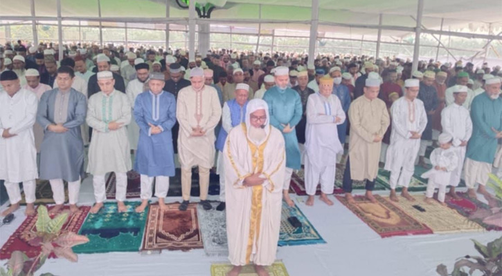 সংসদ ভবনের ঈদ জামাতে দেশ-জাতির কল্যাণ কামনা