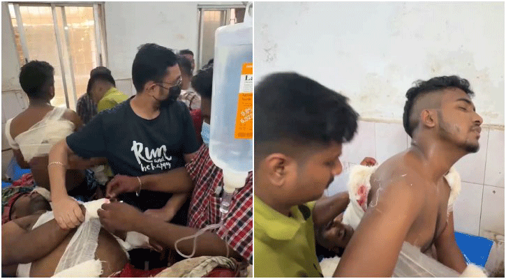 নরসিংদীতে প্রকাশ্য দিবালোকে চারজনকে কুপিয়ে জখম
