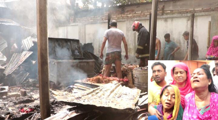 বগুড়ায় অগ্নিকাণ্ডে ৩ পরিবার নিঃস্ব