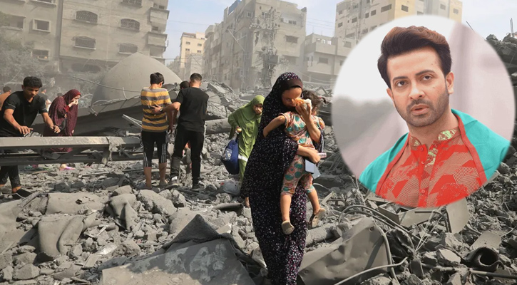 ফিলিস্তিনিদের পাশে আছি, সংহতি আর শান্তির প্রত্যাশায়: শাকিব খান
