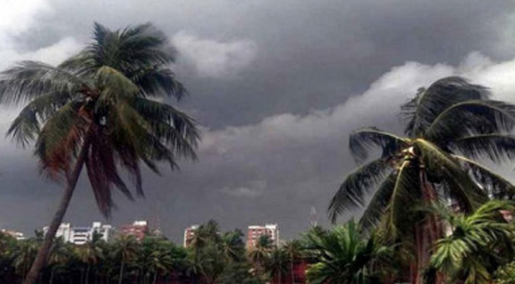 নয় অঞ্চলে ৬০ কিমি বেগে ঝড় হতে পারে
