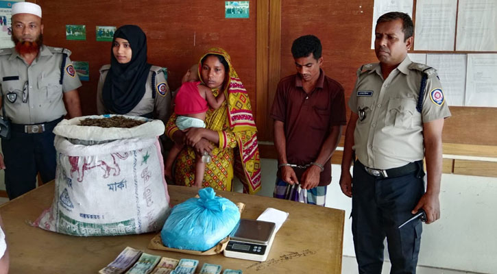 গোপালগঞ্জে ১১ কেজি গাঁজা-লাখ টাকাসহ গ্রেপ্তার ২
