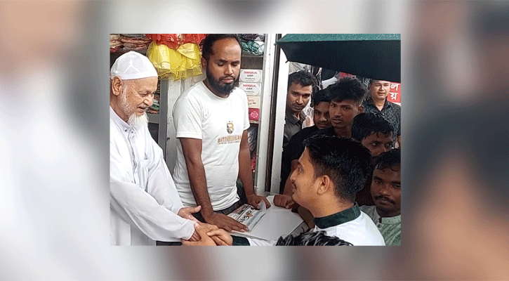 বৃষ্টিতে ভিজেই এনসিপির প্রচারণায় সারজিস 