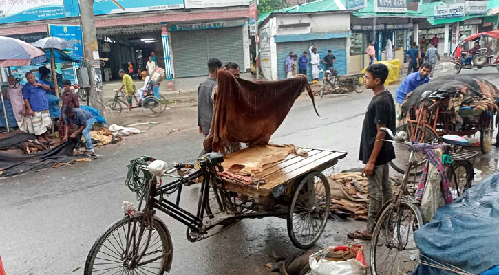 সৈয়দপুরে গরুর চামড়া ৩০০, ছাগলের ৫০ টাকা