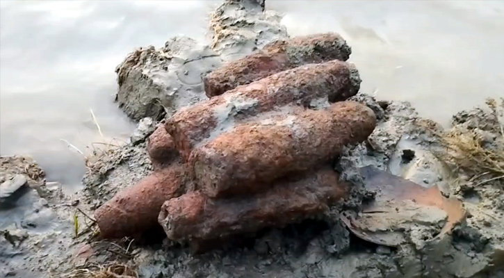 ভূঞাপুরে ১১ মর্টার শেল উদ্ধার