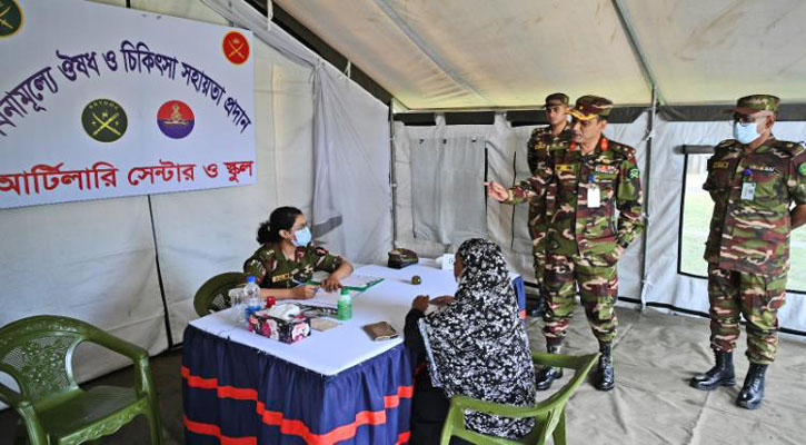 আর্টিলারি সেন্টার ও স্কুলের হেলথ ক্যাম্প