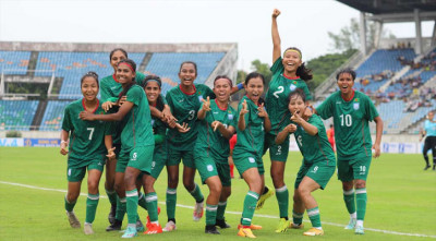 ঋতুপর্ণার জোড়া গোল, মিয়ানমারকে হারিয়ে মূল পর্বের পথে বাংলাদেশ
