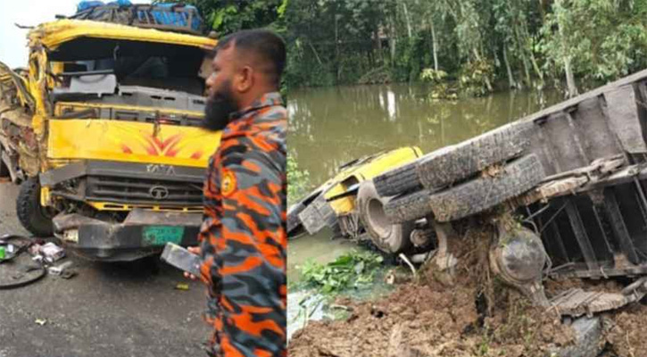 বগুড়ায় দুই ট্রাকের সংঘর্ষে যুবক নিহত