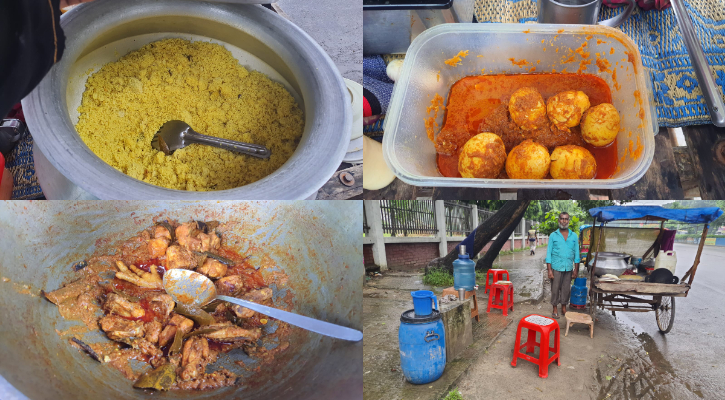 ভ্যানগাড়ির খিচুড়িতে ৬ জনের সংসারের স্বপ্ন