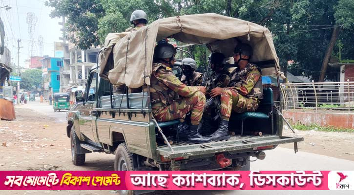 বাসাইলে  ১৪৪ ধারা জারি, থমথমে অবস্থা