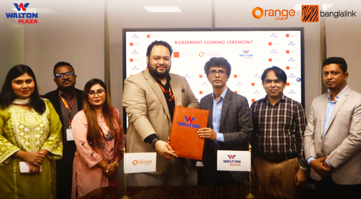 ওয়ালটন আউটলেটে ১২ শতাংশ ছাড় পাবেন বাংলালিংকের অরেঞ্জ ক্লাবের সদস্যরা