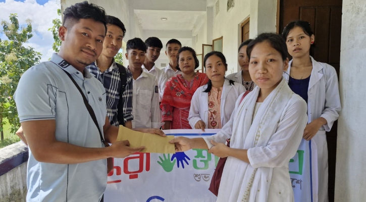 অনার্সে ভর্তিতে বসুন্ধরা শুভসংঘের সহায়তা পেলেন উক্রাচিং মারমা
