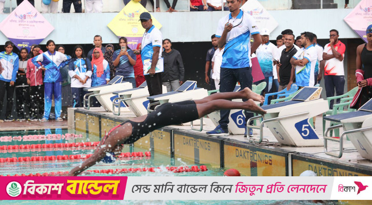 জাতীয় সাঁতারের প্রথম দিনেই ভাঙল ৫ রেকর্ড