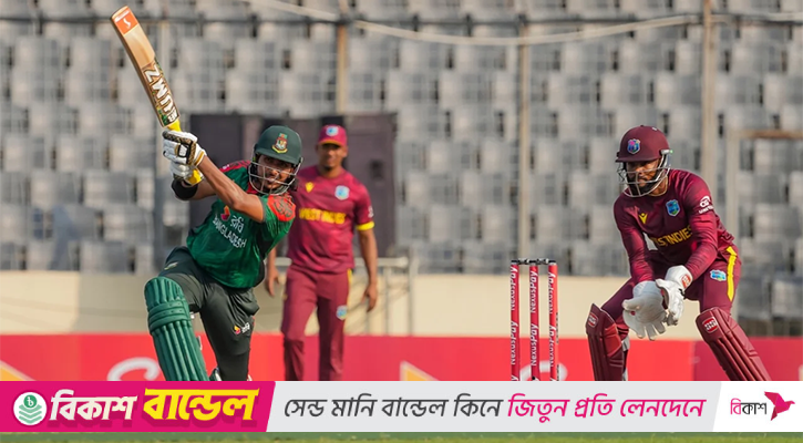 রিশাদের শেষের ঝড়েও ২১৩ রান তুলতে পারল বাংলাদেশ